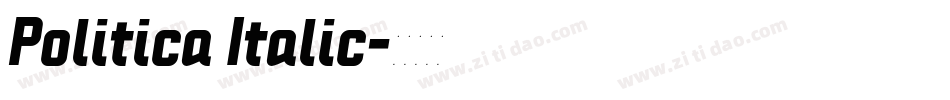 Politica Italic字体转换